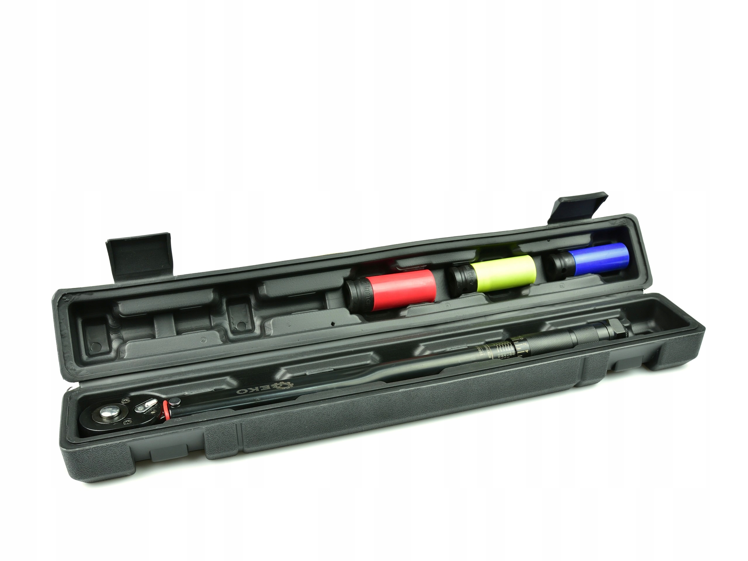 Klucz dynamometryczny 1/2" 28-210nm 3 NASADKI Marka Geko