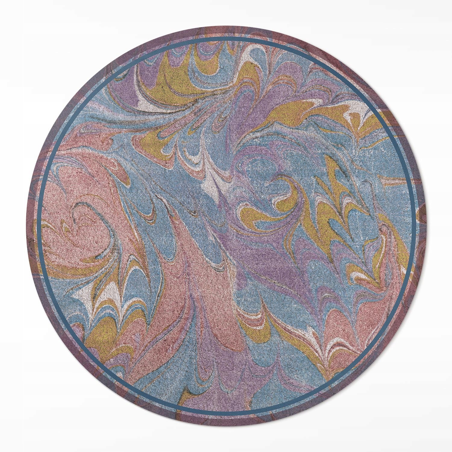 Vnútorná okrúhla vinylová podložka do kuchyne Abstraktná kompozícia ⌀ 140 cm