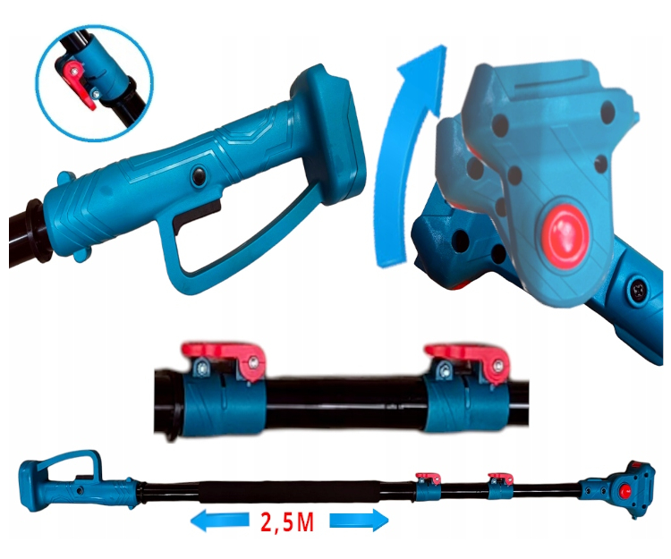 Wysięgnik 2,5M Piła Sekator Teleskop Regulowany