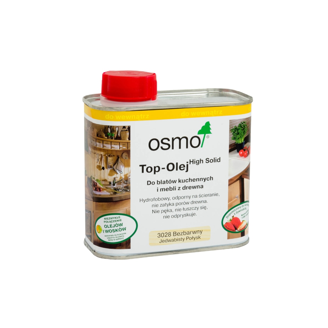 Osmo Top Olej Do Blatów Kuchennych Bezbarwny Jedwab 0.5L Trwała Ochrona