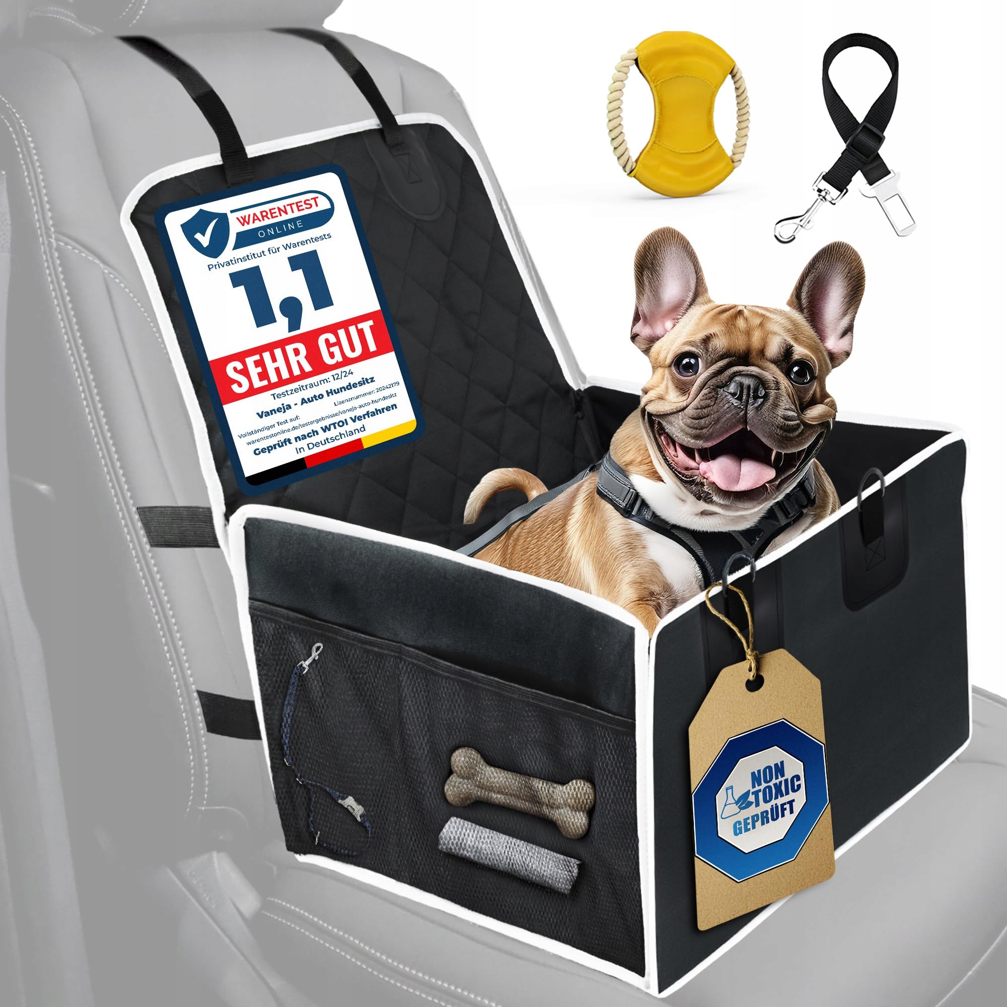 Vaneja Voděodolná autosedačka pro malé a střední psy