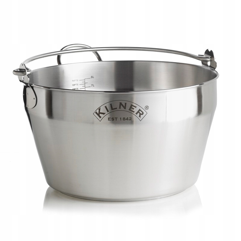 Oceľový hrniec na džemy a vidličky (8 l) Kilner