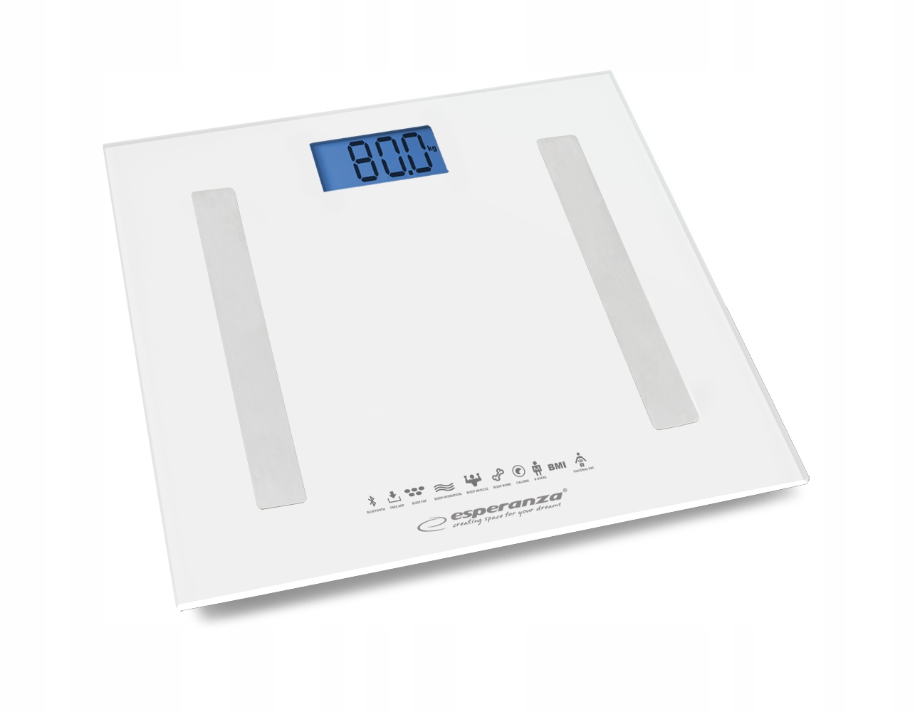 

Waga analityczna łazienkowa Fit 8w1 Bt 180kg biała