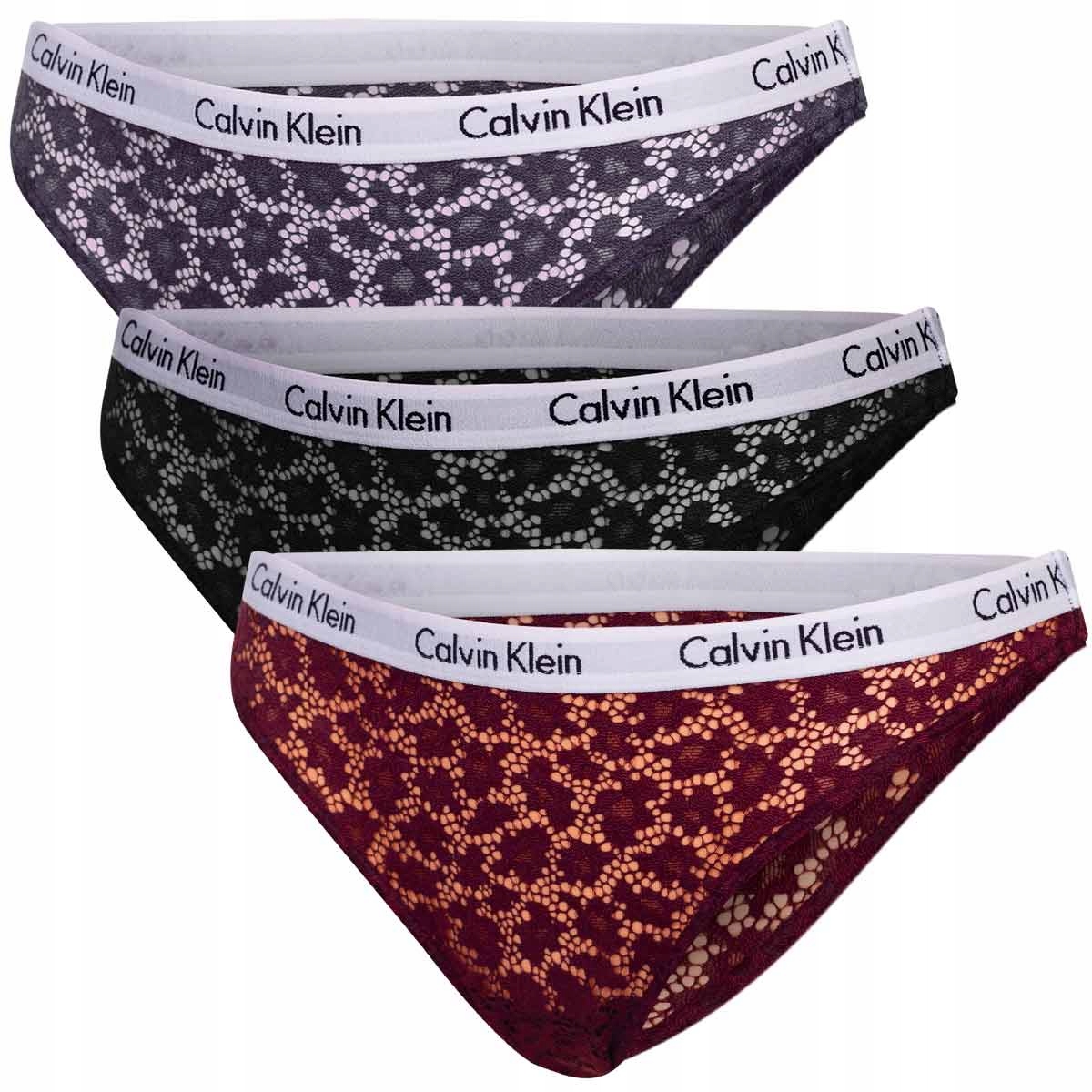 Calvin Klein Dámské Brazilské Kalhotky 3PK r.XS