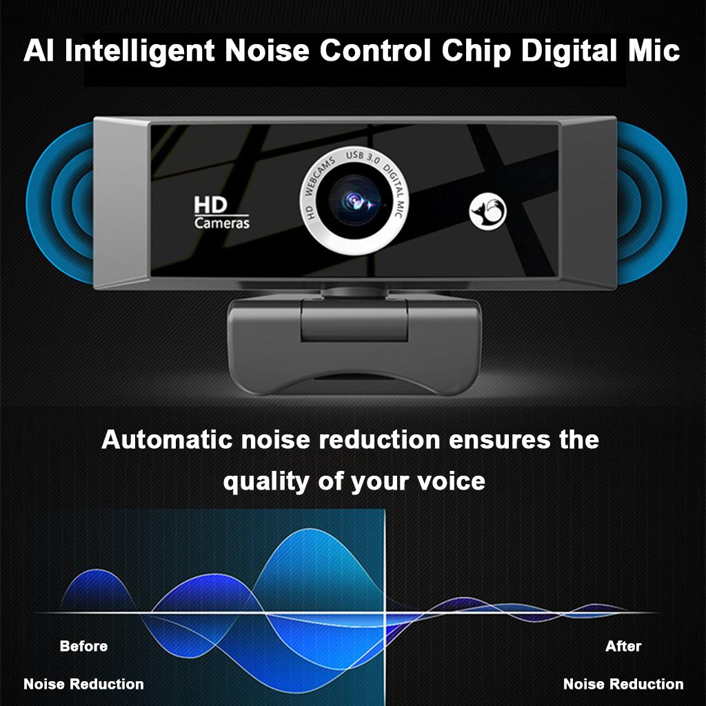 USB z mikrofonem do komputerów stacjonarnych i lap Model Komputer stacjonarny 2K 1080P HD kamera
