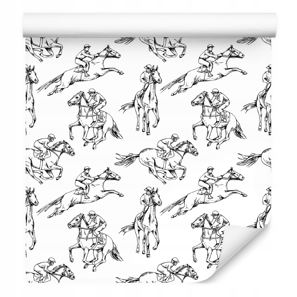 Tapeta do pokoje pro mládež a dostihové koně