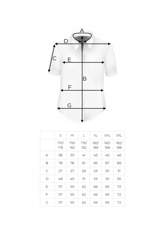 Koszula Męska Elegancka Wizytowa do garnituru K953 Rozmiar kołnierzyka 38