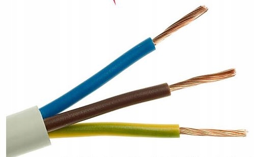 Przewód Kabel Okrągły Linka OWY 3x4