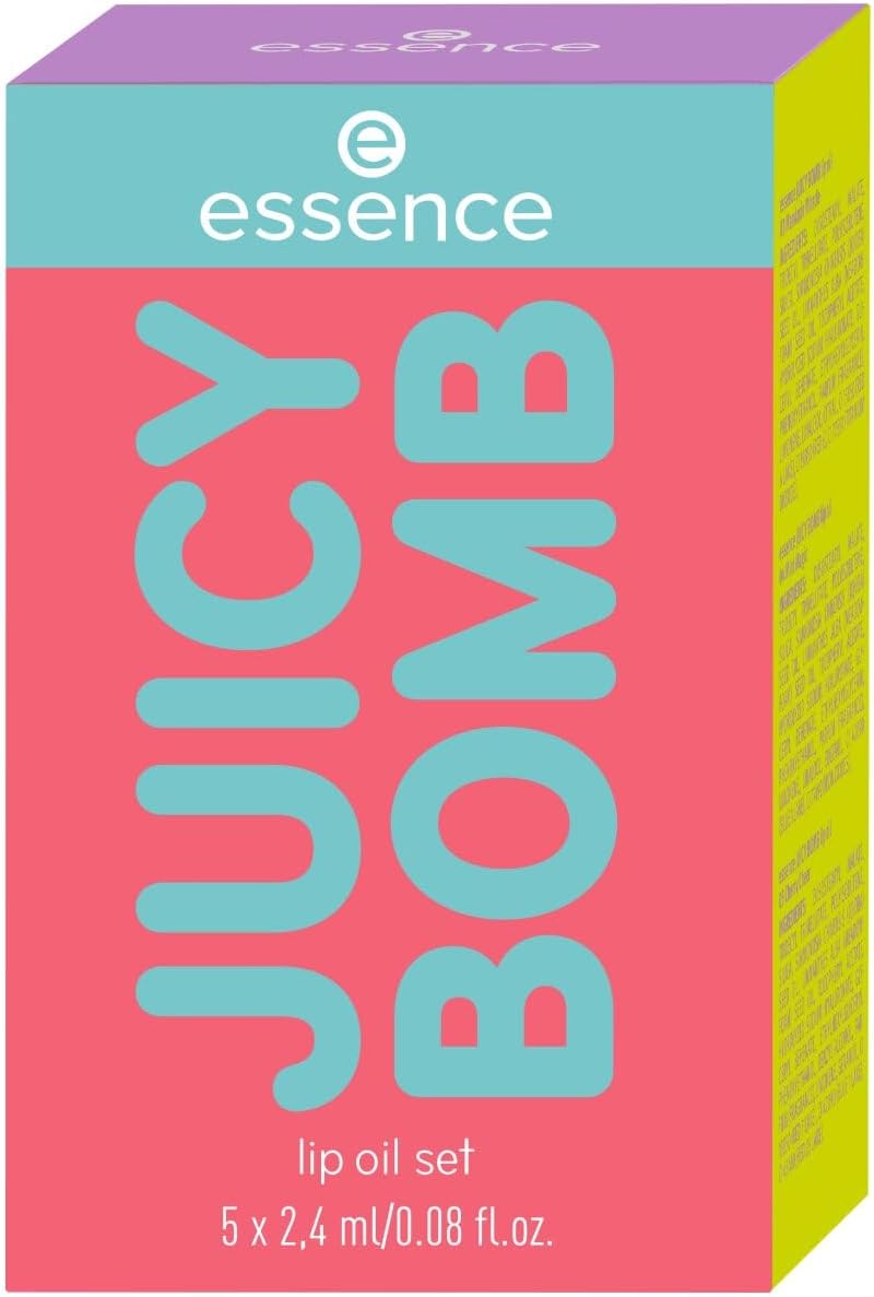 Essence Juicy Bomb 5 olejů na rty lesklá péče s jojobou višeň