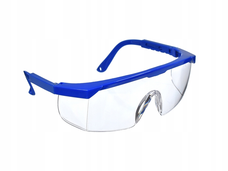 Okulary ochronne BHP, niebieska oprawka
