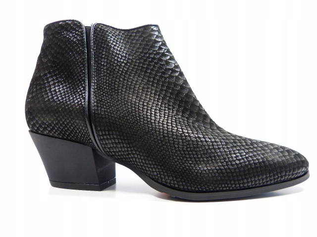 černé kotníkové boty boty kovbojské boty, stabilní, pohodlné dámské boty z kůže Sala 37