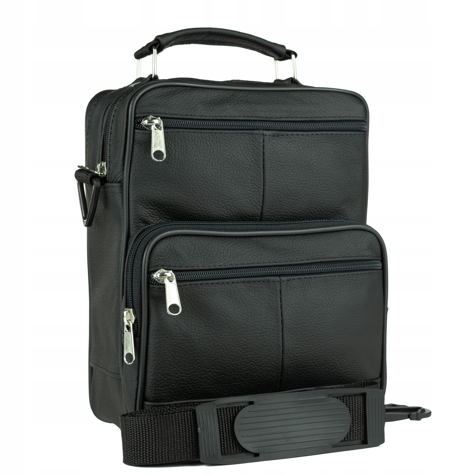 Pánská kabelka přes rameno s koženým reportem z kůže