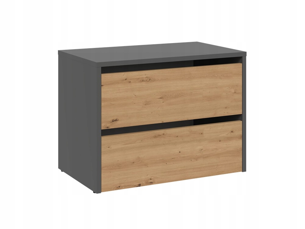 Botník Modo 60 cm antracitový/dub artisan