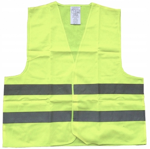 KAMIZELKA ODBLASKOWA OSTRZEGAWCZA AUTA ROZMIAR L