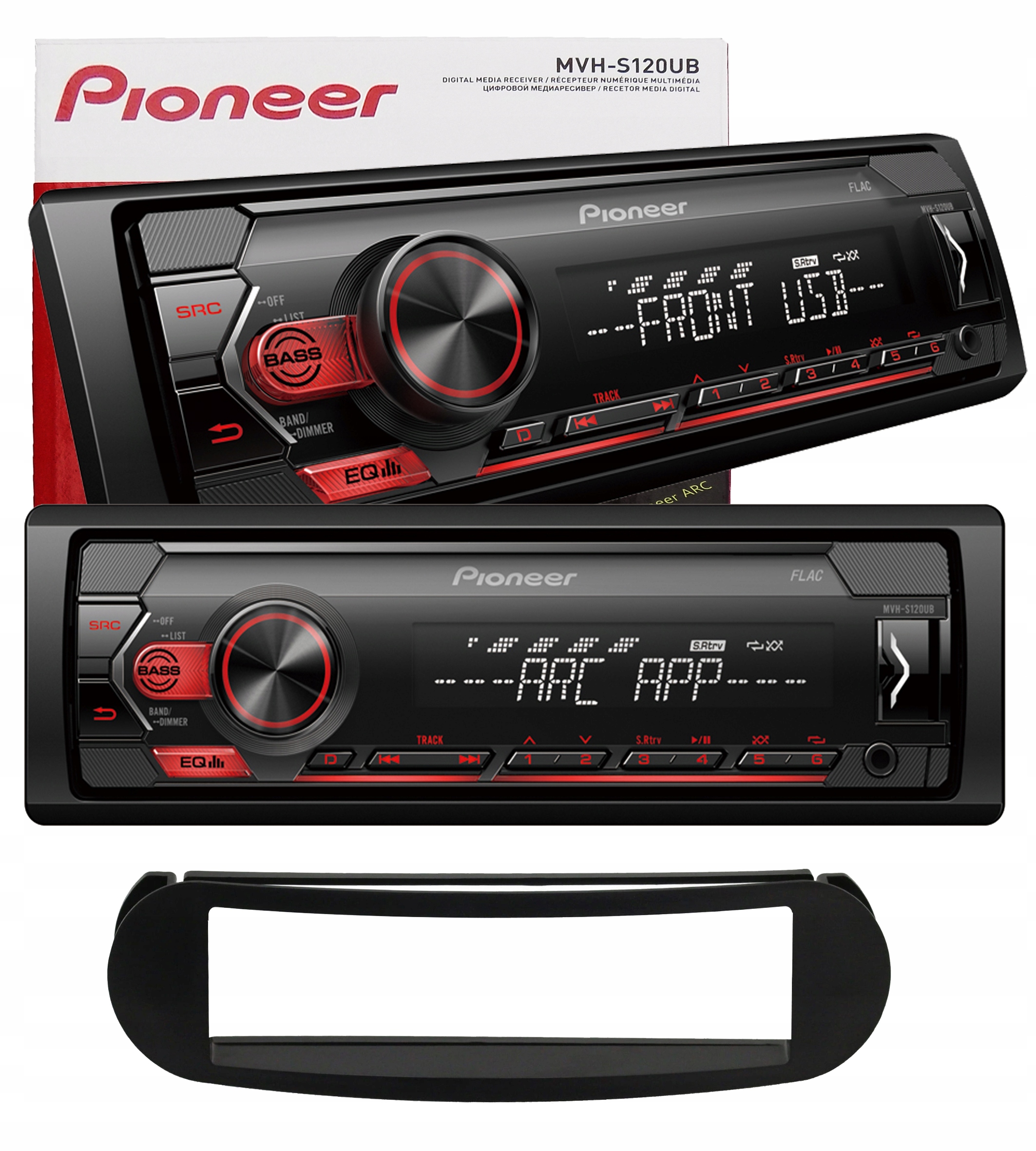 PIONEER MVH-X580DAB MVH-X580DAB Autoradio USB, 1 DIN, 12V, MP3, WMA, WAV  MVH-X580DAB