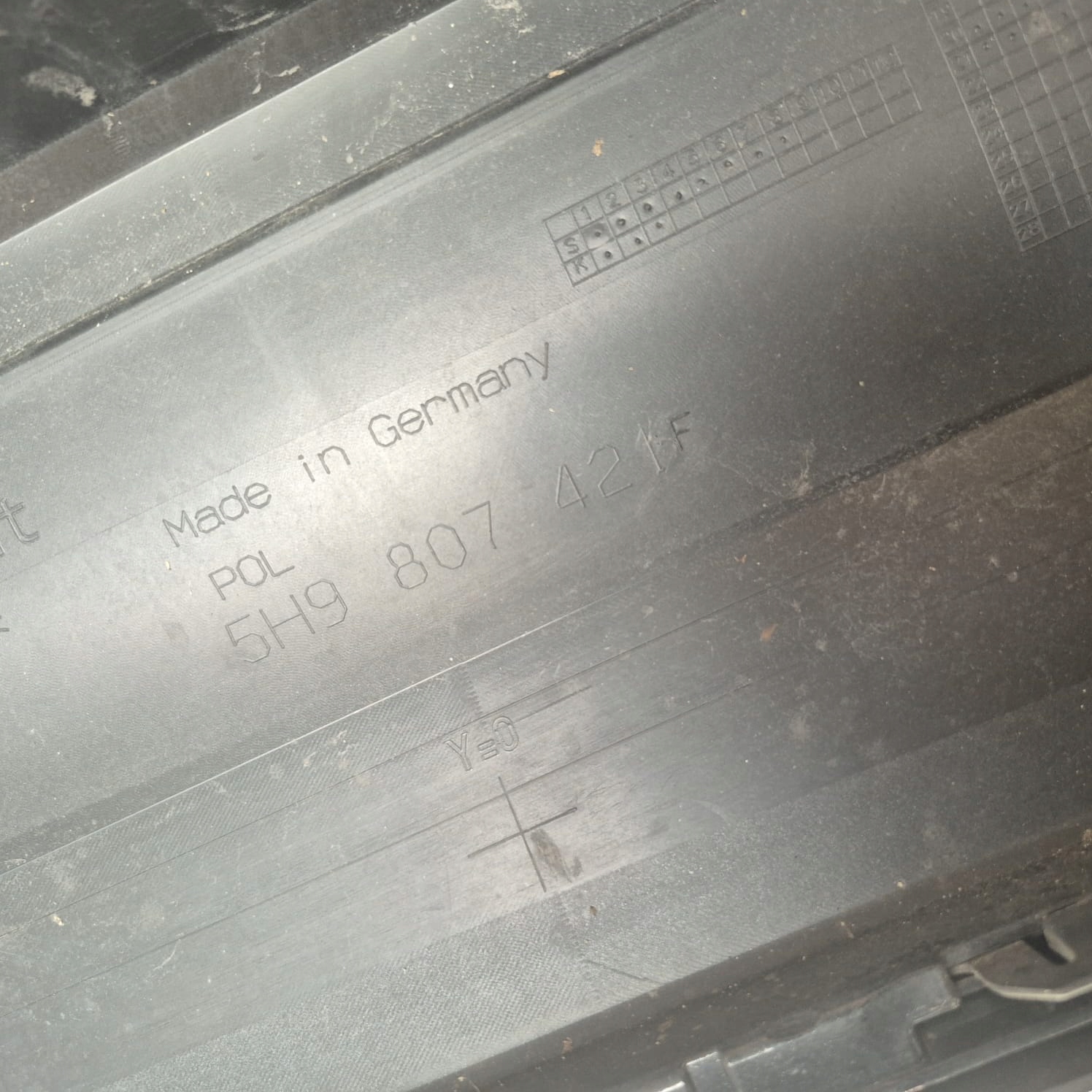 VW GOLF VIII 8 KOMBI 19-> bumper rear part rear 4XPDC