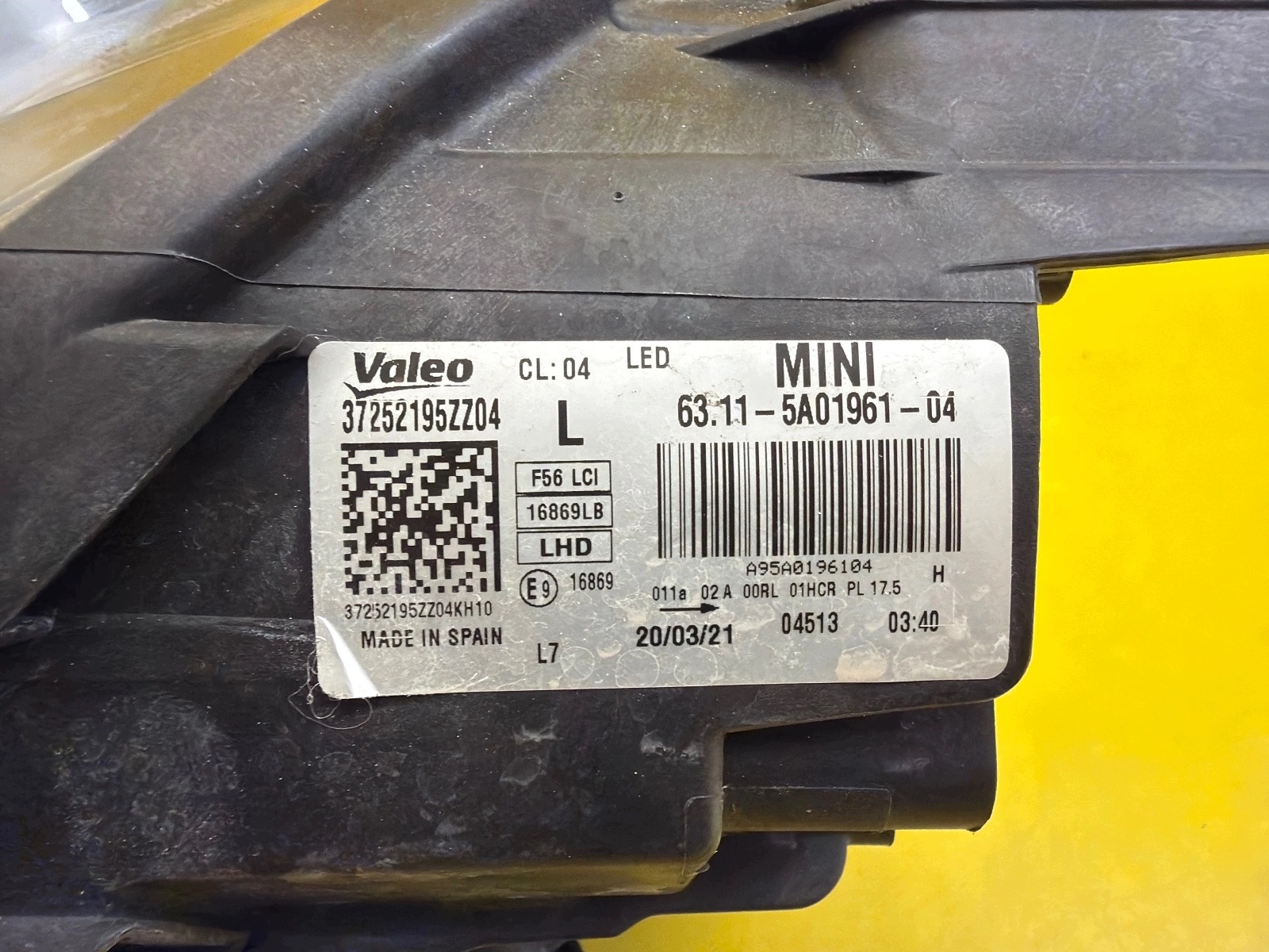 light left Mini Cooper F55 F56 Lift Full Led 5A01961-04