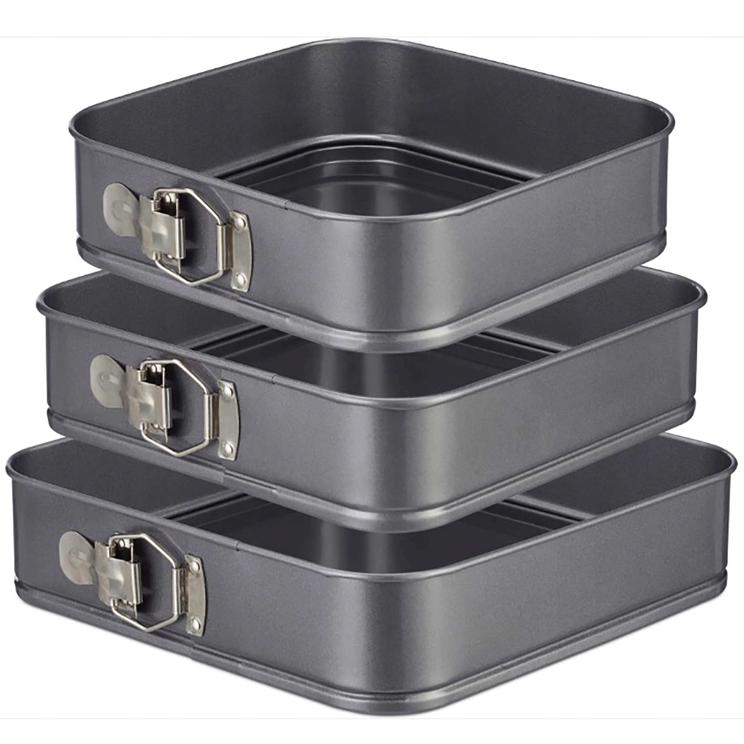 ФОРМА ДЛЯ ВЫПЕЧКИ ТОРТА, КВАДРАТНАЯ ФОРМА ДЛЯ ТОРТА, НАБОР 3X M-XL