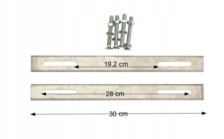 

Uchwyty montażowe nierdzewne długie