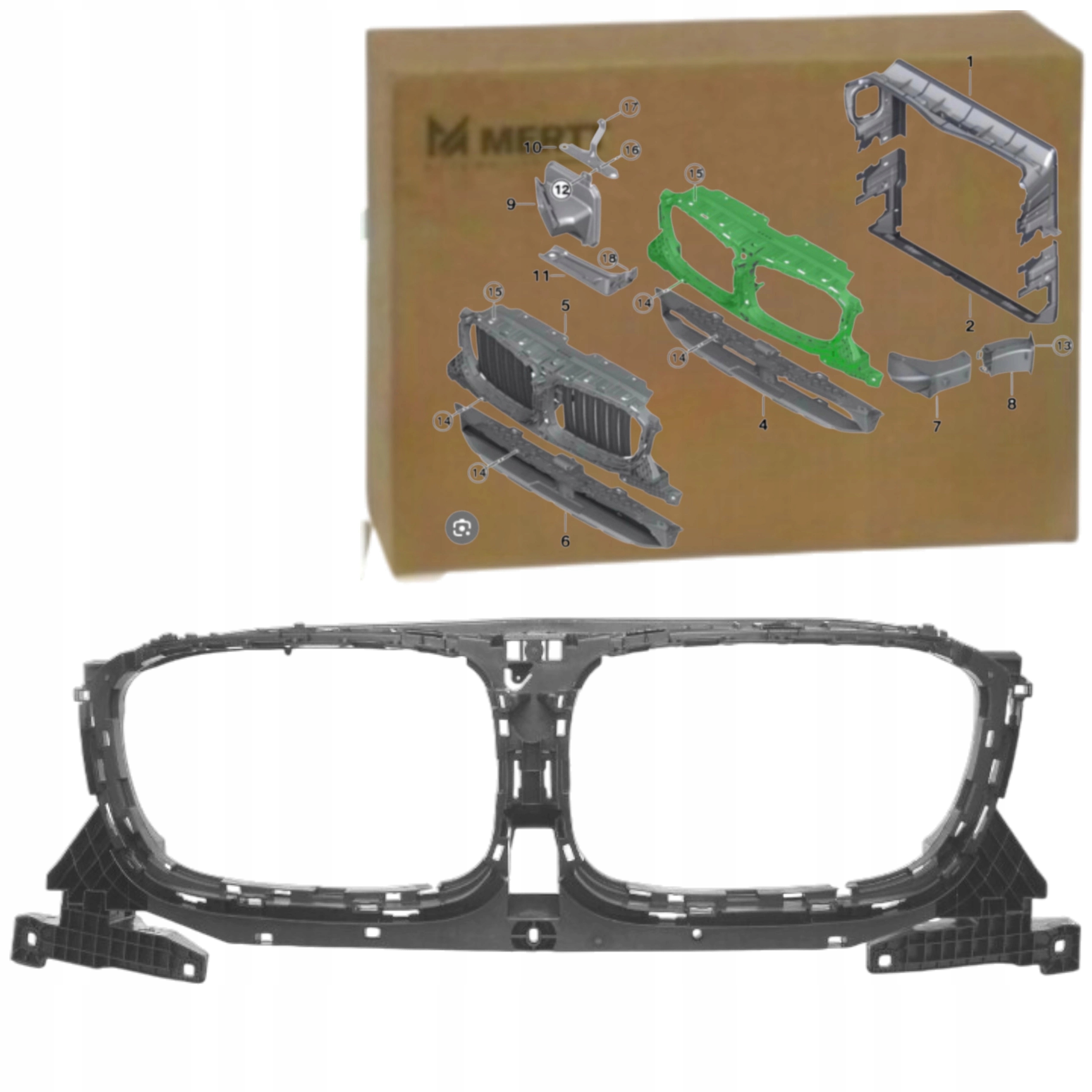 Volant přívod vzduchu Horní Bmw X3 X4 G01 G02 51647397471