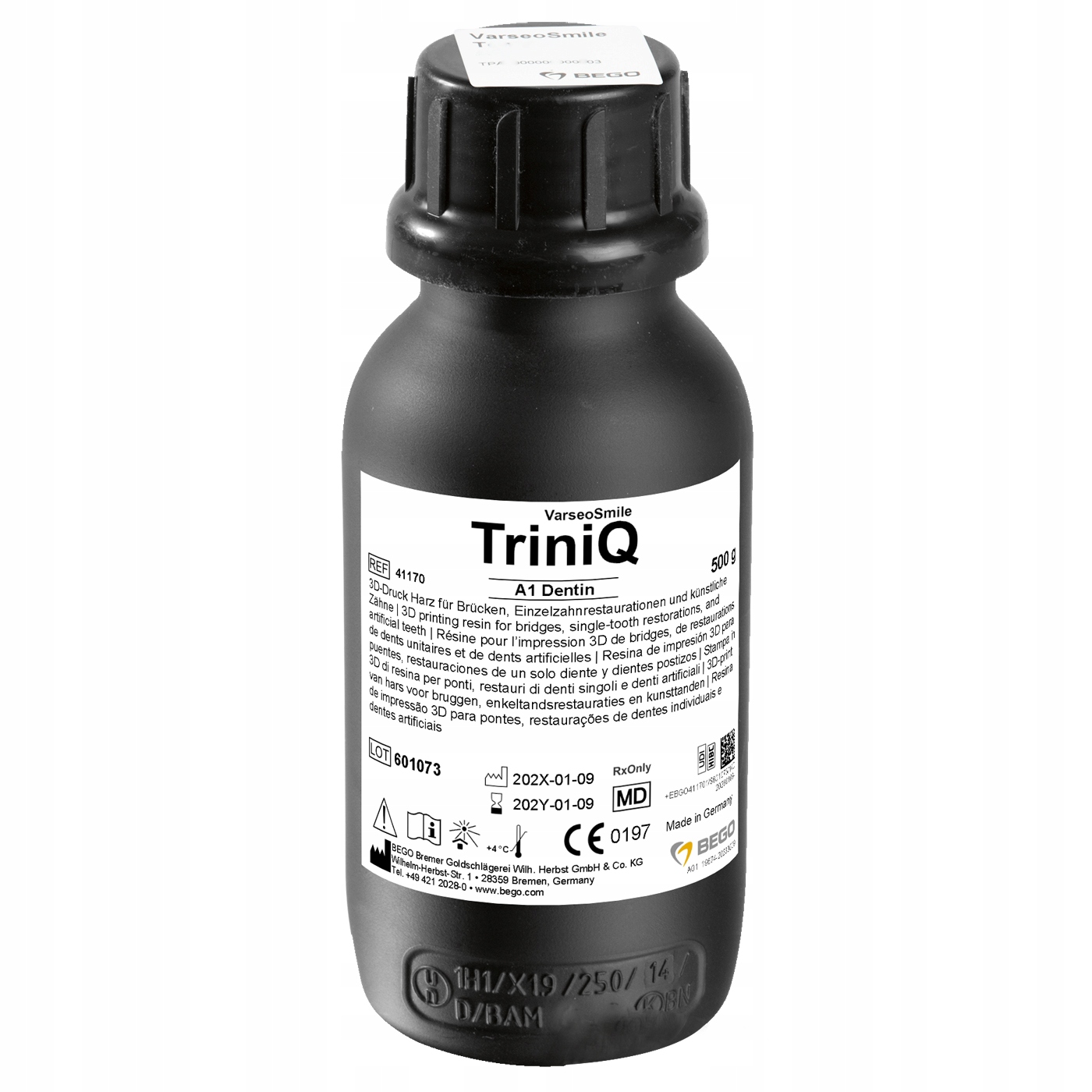 Uv pryskyřice Bego VarseoSmile TriniQ A1 250g Estetické výsledky