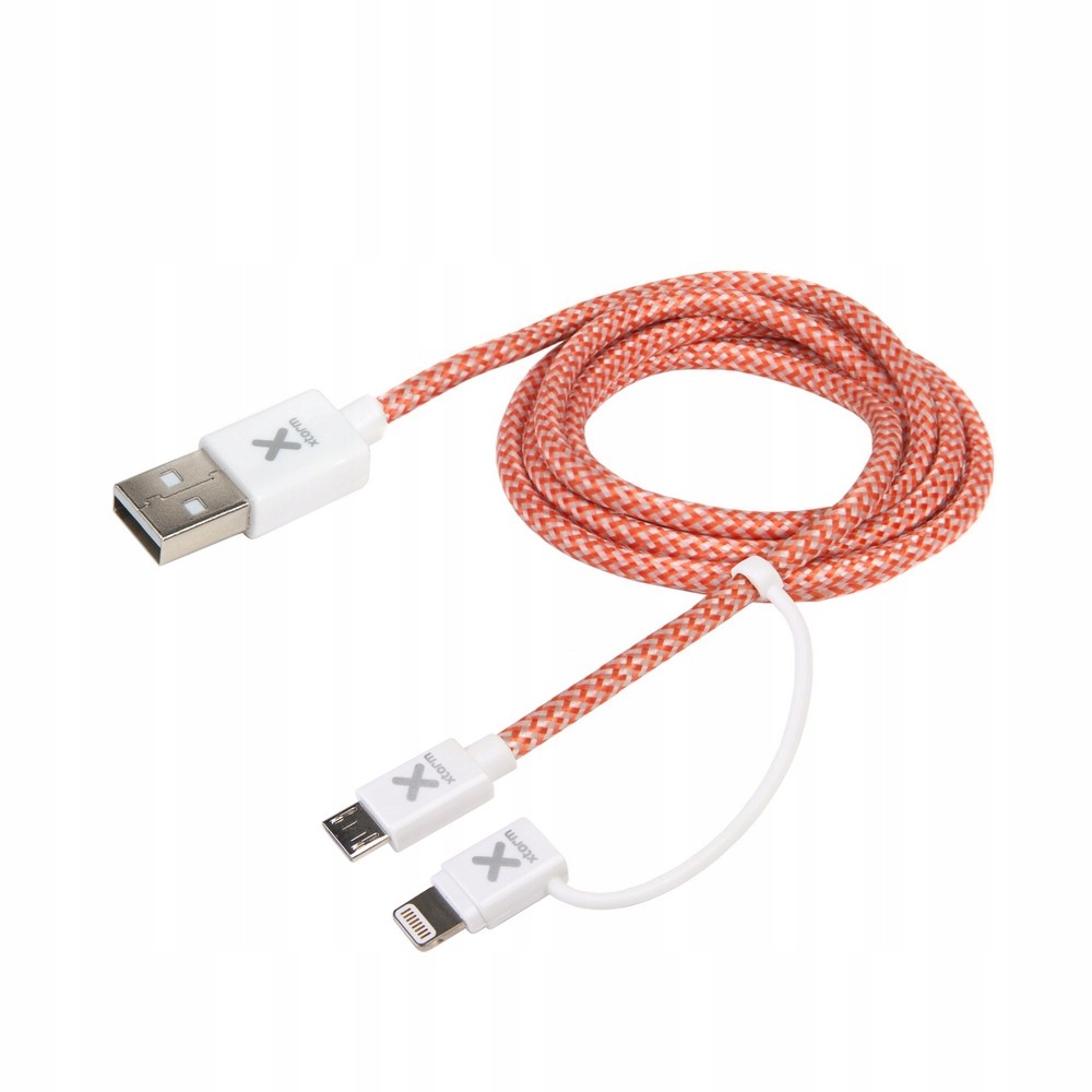 XTORM Kabel dual USB i lightning