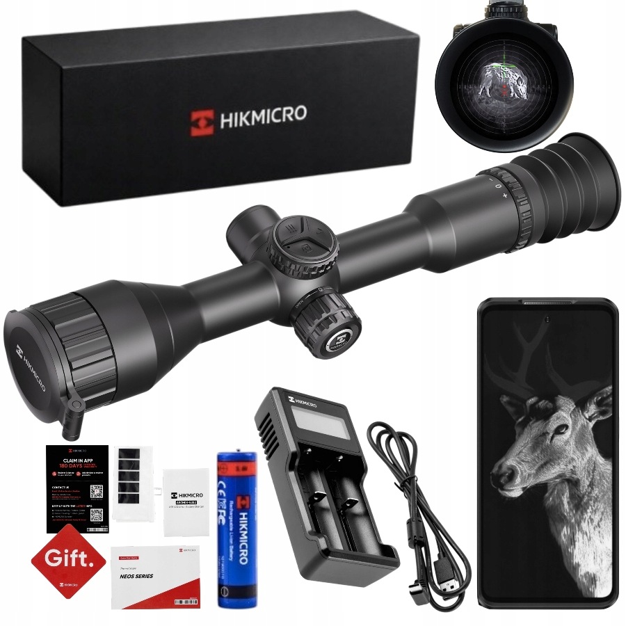 Termovizní dalekohled Hikmicro Neos NE25 3.5 x 18 mK 1200 m