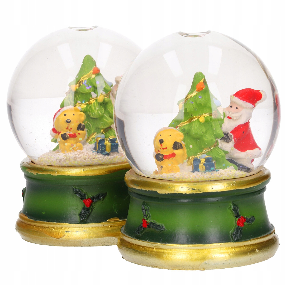 ŚNIEŻNA SZKLANA KULA ŚWIĄTECZNA MIKOŁAJ Marka inna