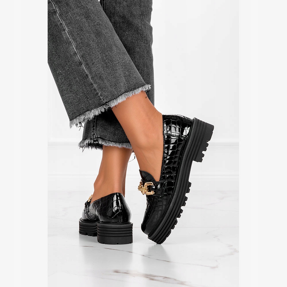 MOKASYNY PÓŁBUTY NA PLATFORMIE POLSKA SKÓRA NEW 37 Płeć kobieta