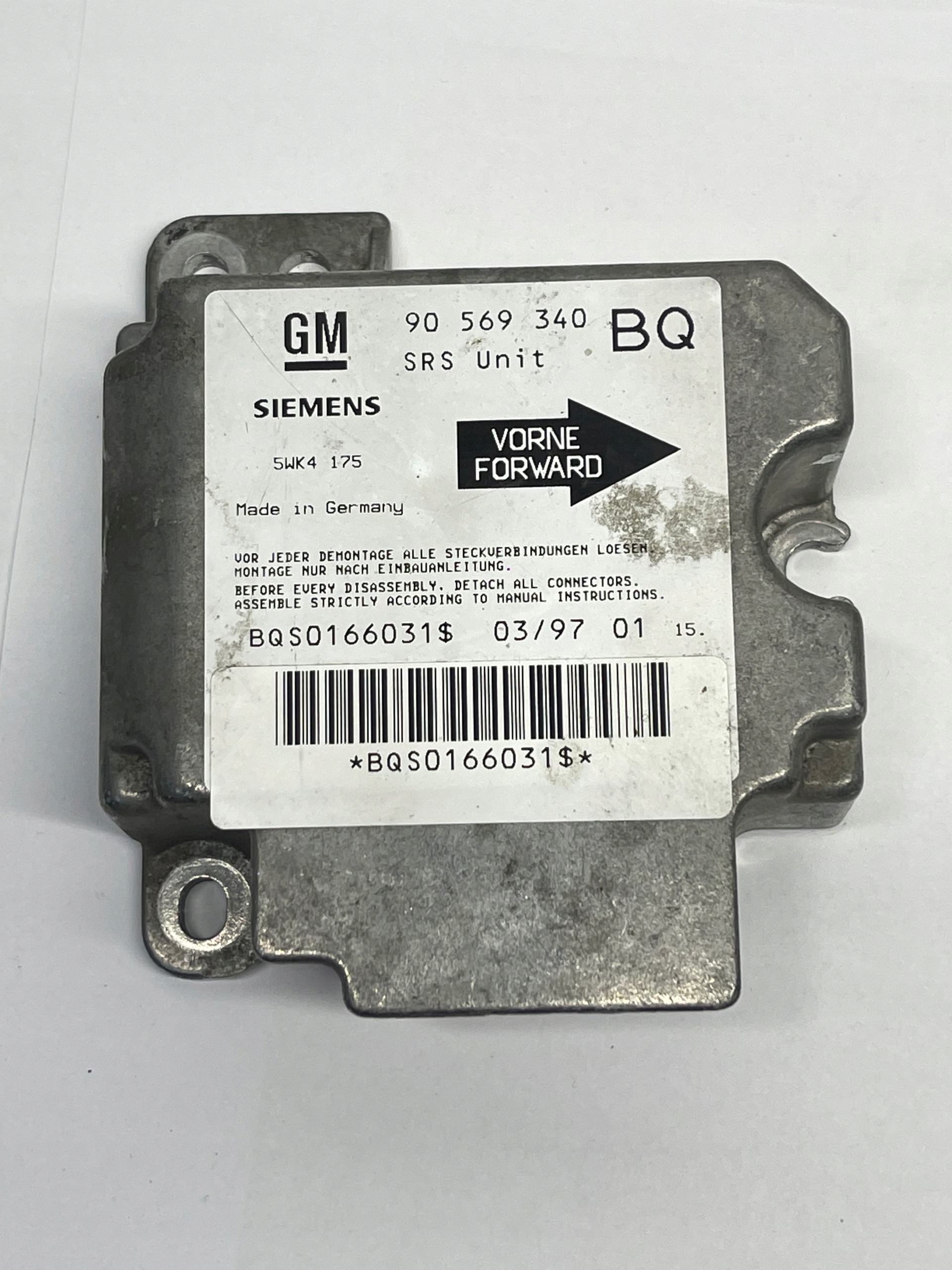 module SENSOR airbag OPEL VECTRA B 90569340 9056934