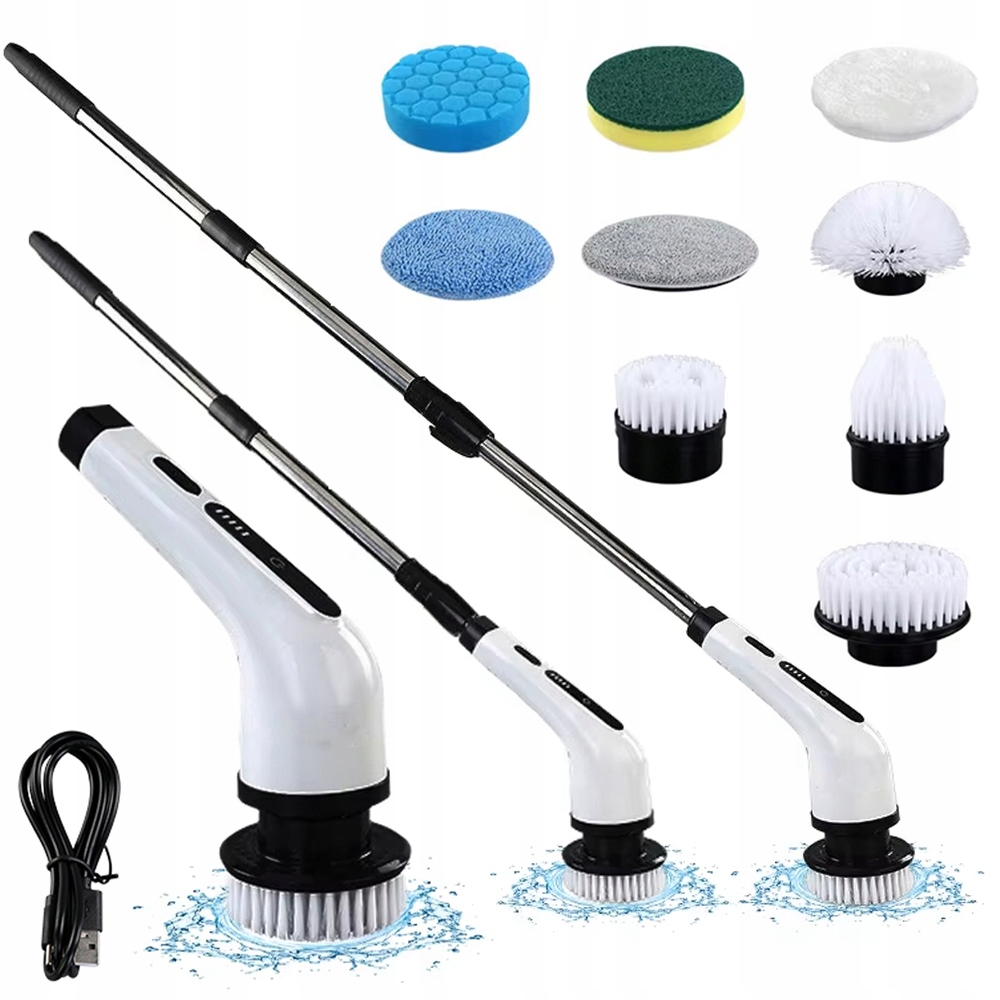 Levně Elektrický Bezdrátový Čisticí Kartáč 9V1 Pro Podlahy Koupelen A Kuchyní
