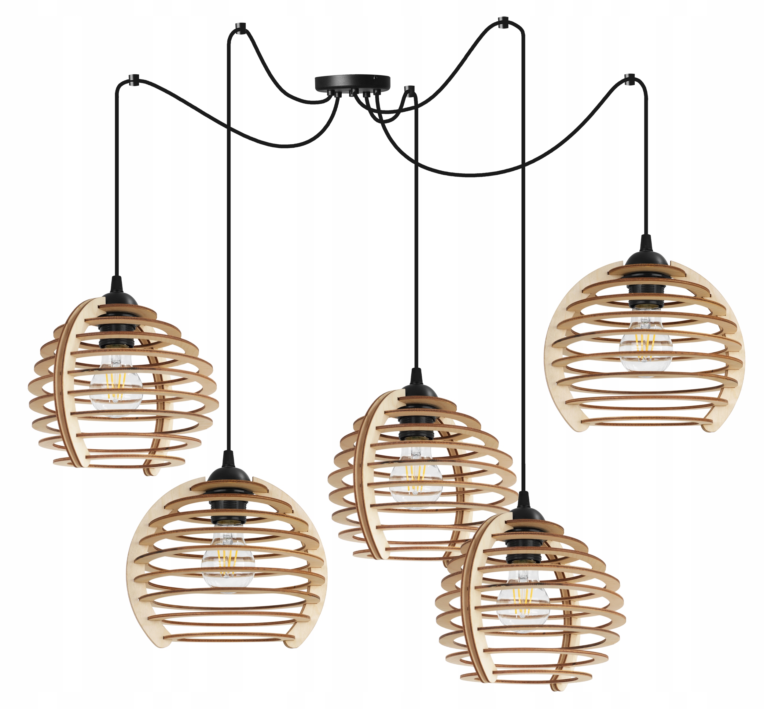 Závesná Stropná Lampa, Drevená, Moderná, Boho Do Jedálne