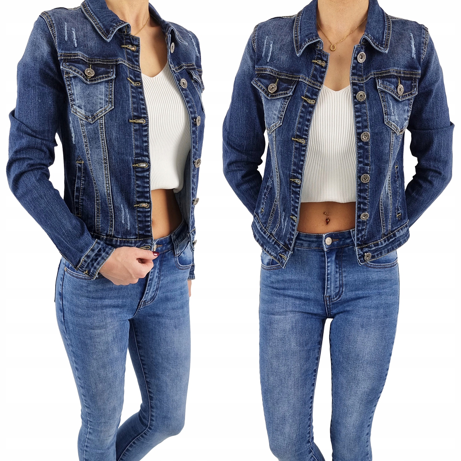 DAMSKA KATANA JEANSOWA Kurtka Jeans Młodzieżowa Marka inna