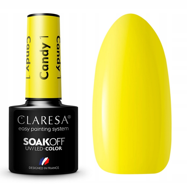 

Claresa Lakier Hybrydowy Candy Nr 1 Zółty 5ml