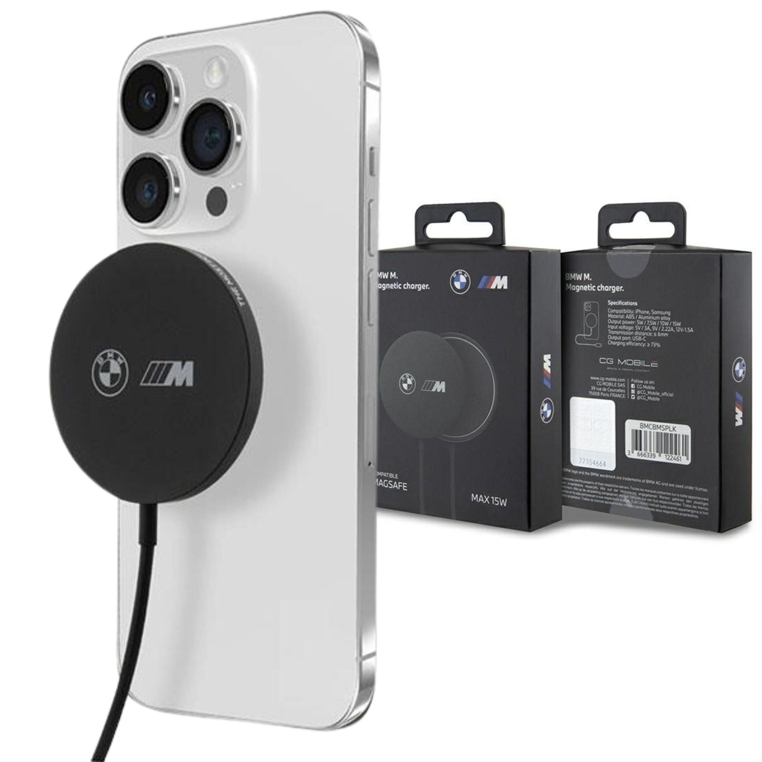 Bmw ładowarka indukcyjna 15W MagSafe, iPhone