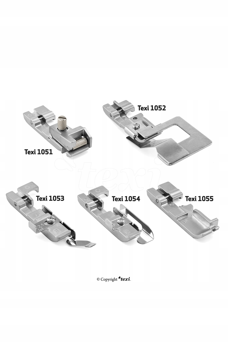 Sada 5 pätiek pre overlock Texi 1050
