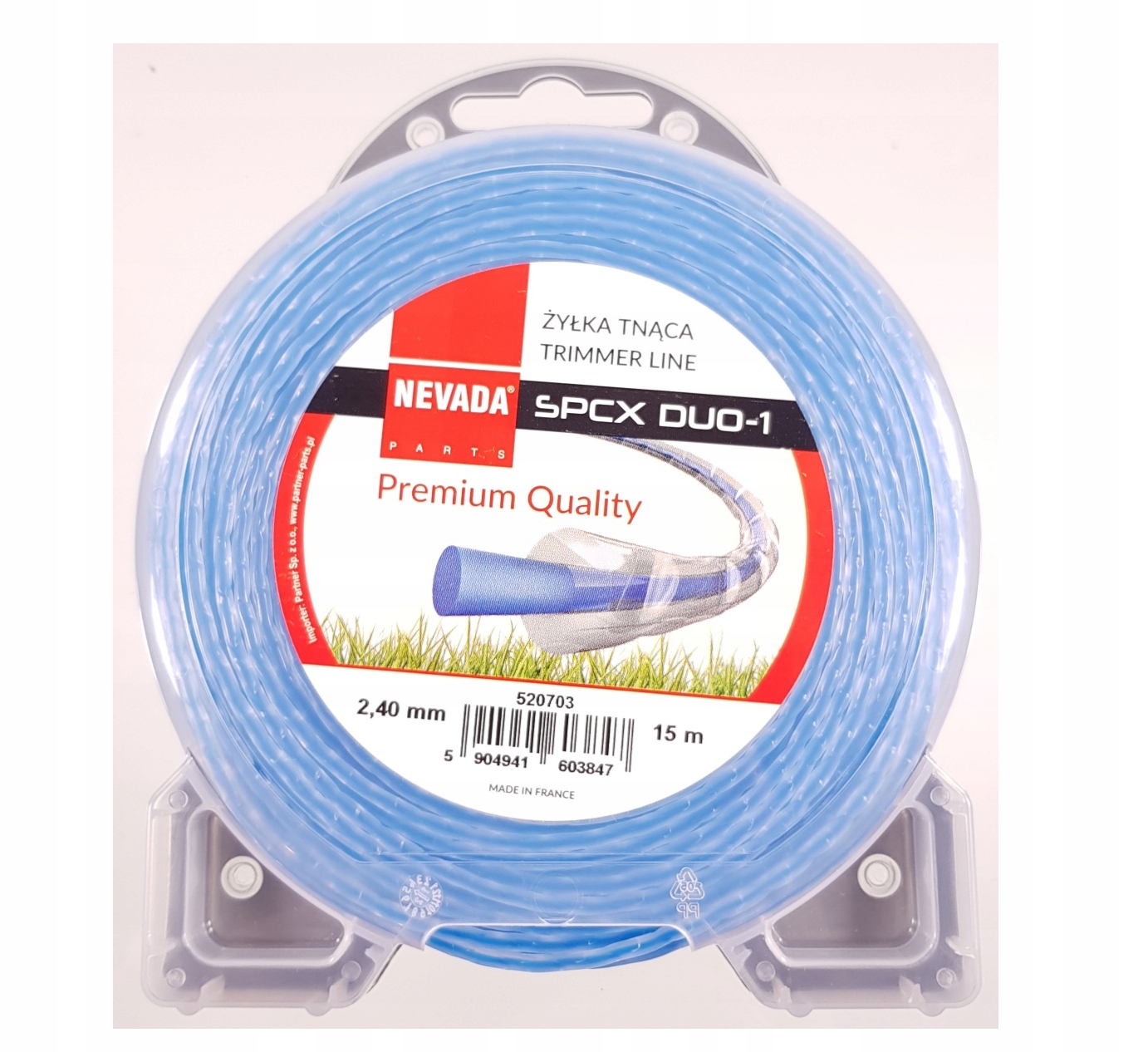 Żyłka 2,4 mm zalecana do kos spalinowych NAC