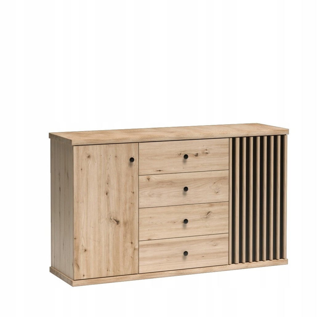 Komoda Almeria 142,1 cm do obývacího pokoje Ložnice Dub artisan