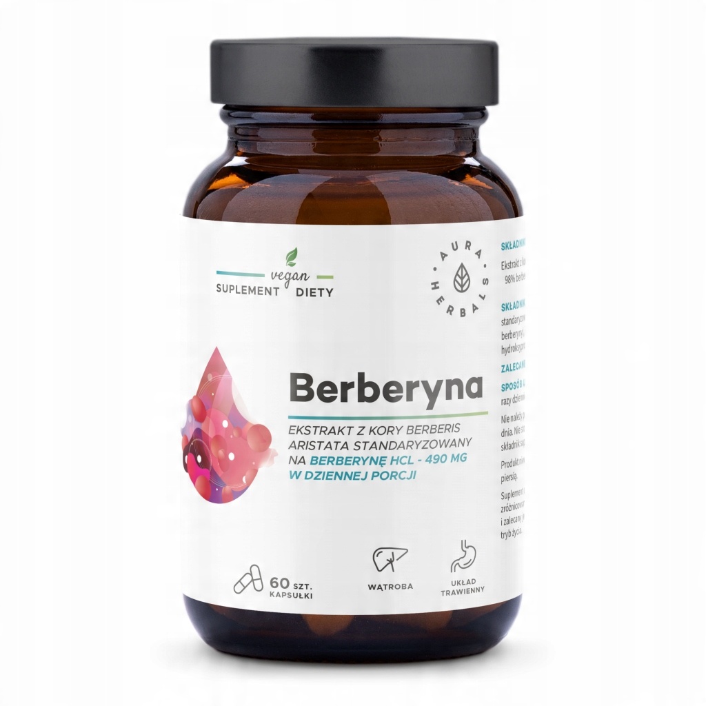 

Aura Herbals Berberyna 500 mg Cukrzyca metabolizm