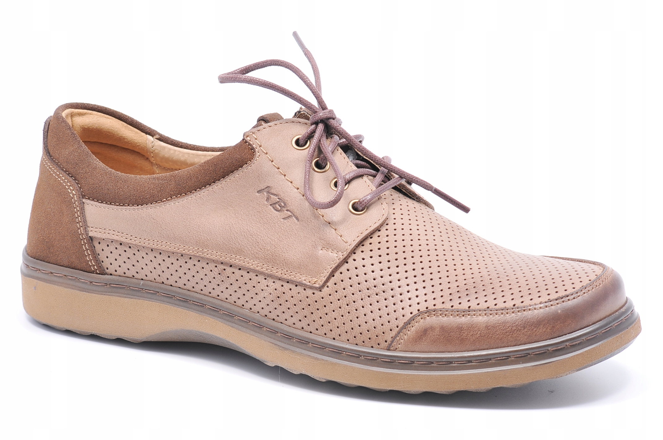 Krisbut 5560P-3-9 Béžovo-hnědé boty Velikost 43