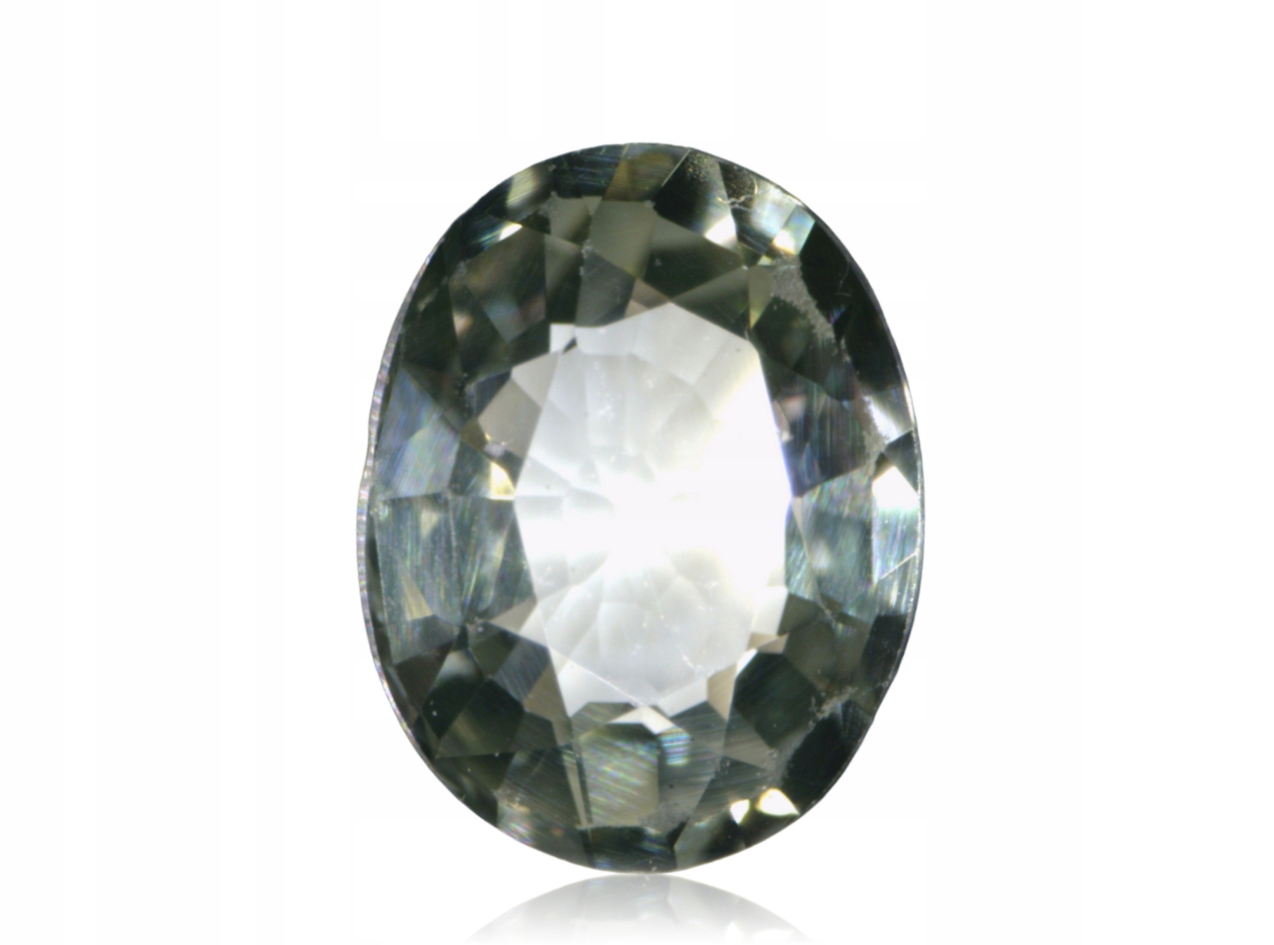 Přírodní Safír 0.26ct Zelený Ovál eCertifikát Wbd