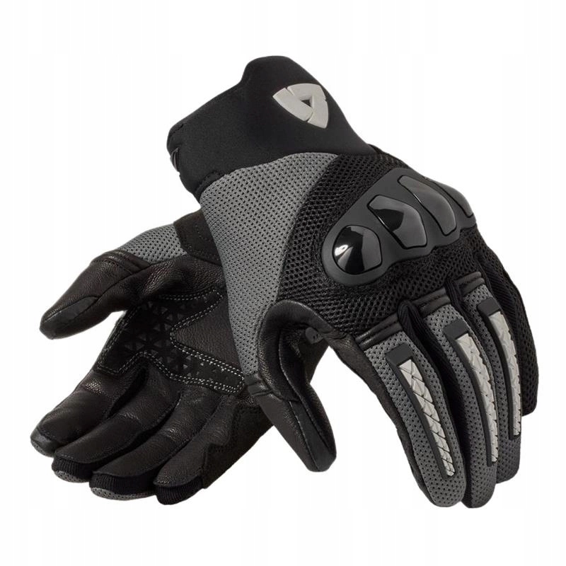Krátke motocyklové rukavice Revit Speedart Air Black/grey, čierna, sivá