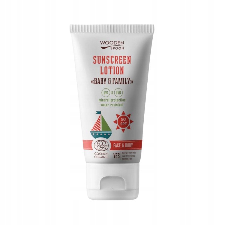 Minerální Uva Uvb krém na opalování SPF50 pro děti 150 Ml Wooden Spoon