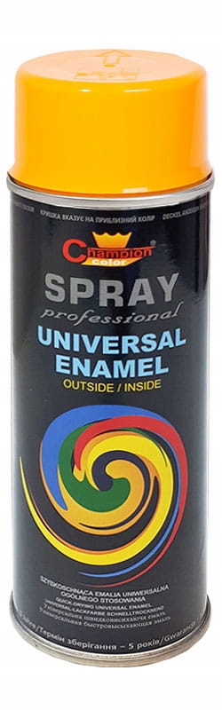 Spray Champion 400ml RAL1023 żółta Mat Emalia Uniwersalna