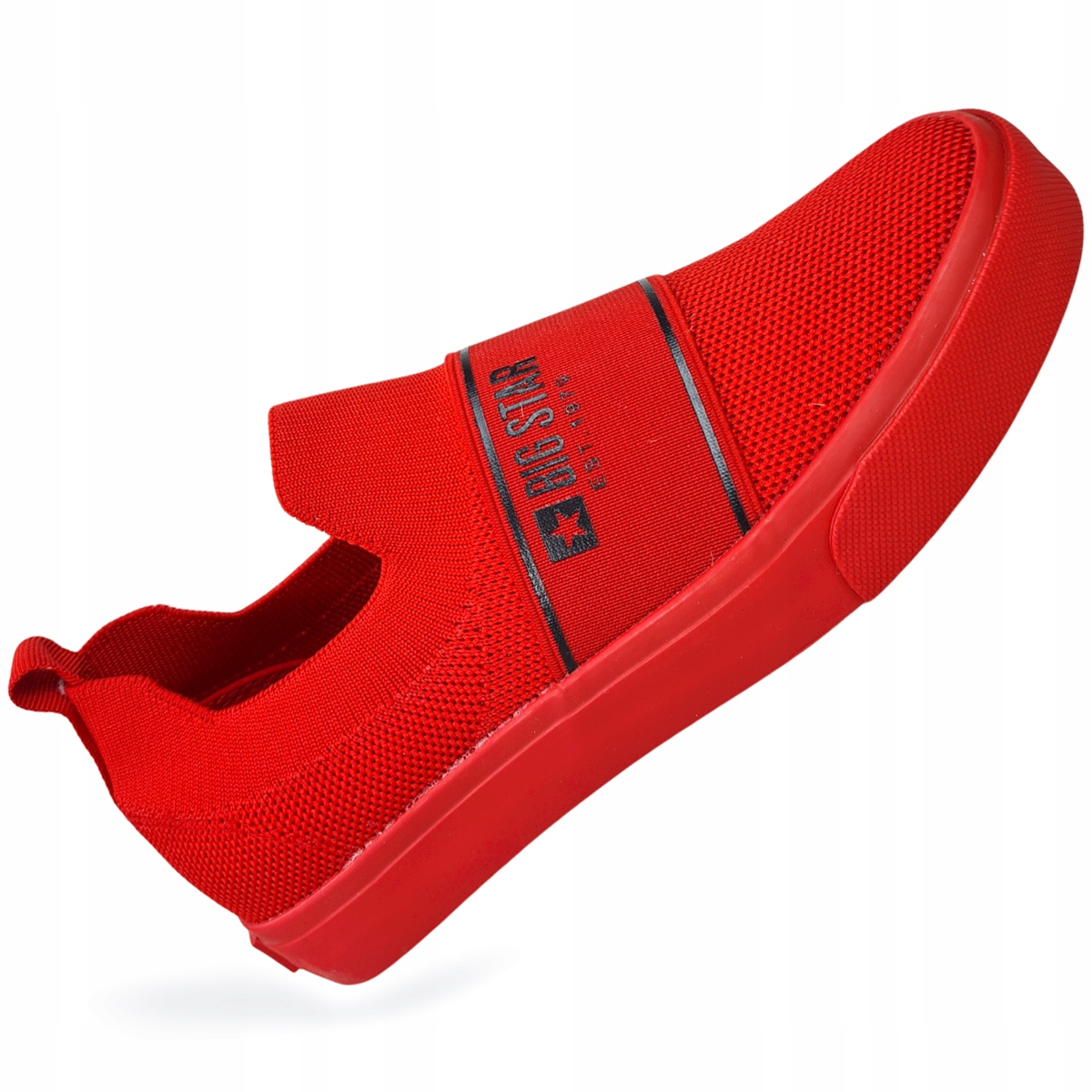 

trampki Big Star damskie czerwone slip on JJ274094