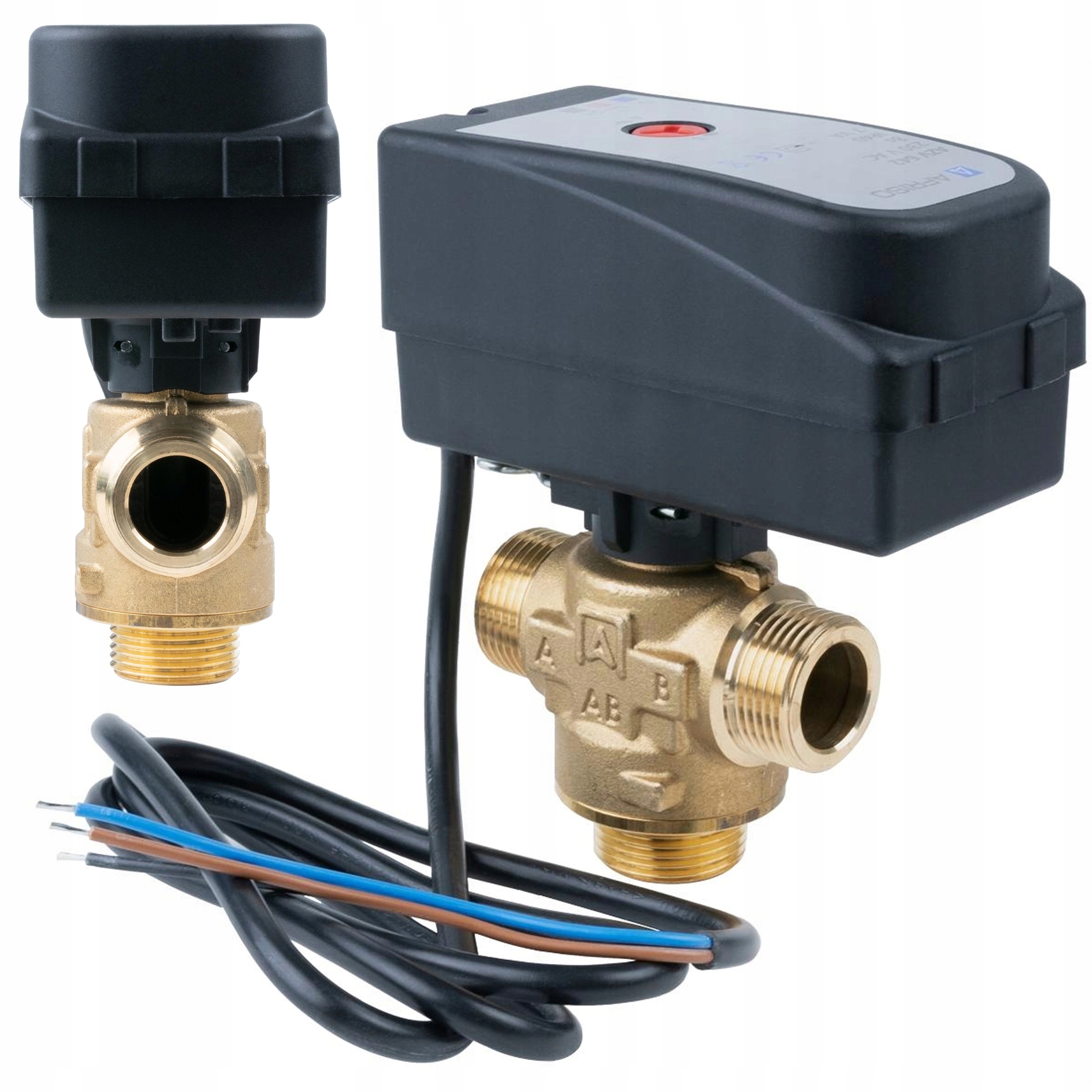 3-CESTNÝ Prepínací Zónový Ventil Afriso Azv 642 3/4" 8 m3/h Mosadzný