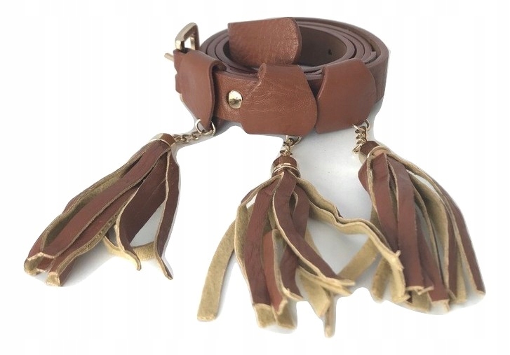 PASEK DAMSKI z frędzlami boho indiański