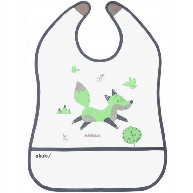 Akuku Śliniak z kieszonką LISEK