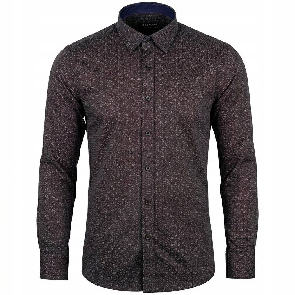 Ego Man košile pánská EGB-503-3 nadměrná velikost 6XL černá