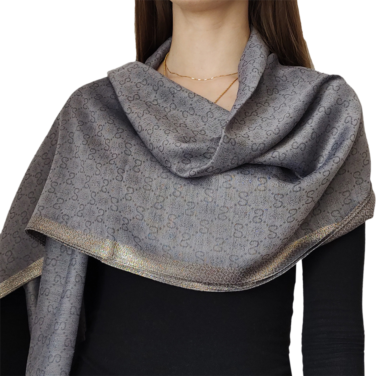 SZAL DAMSKI ELEGANCKI JEDWABNY KOLORY Materiał dominujący wiskoza